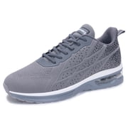 AOV Mens Athletic Running Shoes Fashion Sport Gym Jogging Tennis Fitness Sneaker Grey US 10