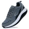 thumbnail image 1 of AOV Men's Shoes Walking Arch Support Orthotic Sneakers Plantar Fasciitis Wide Tennis Shoes for Heel and Foot Pain Relief GreyBlack 11.5, 1 of 7