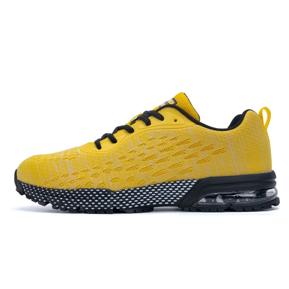AOV Mens Running Shoes Casual Tennis Athletic Gym Fashion Lightweight Sneakers Yellow US 10.5