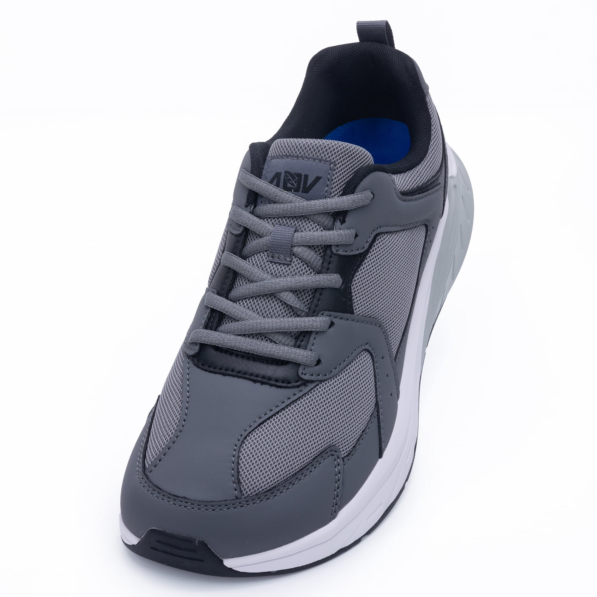 AOV Wide Toe Box Walking Shoes for Men Arch Support Sneakers Plantar ...