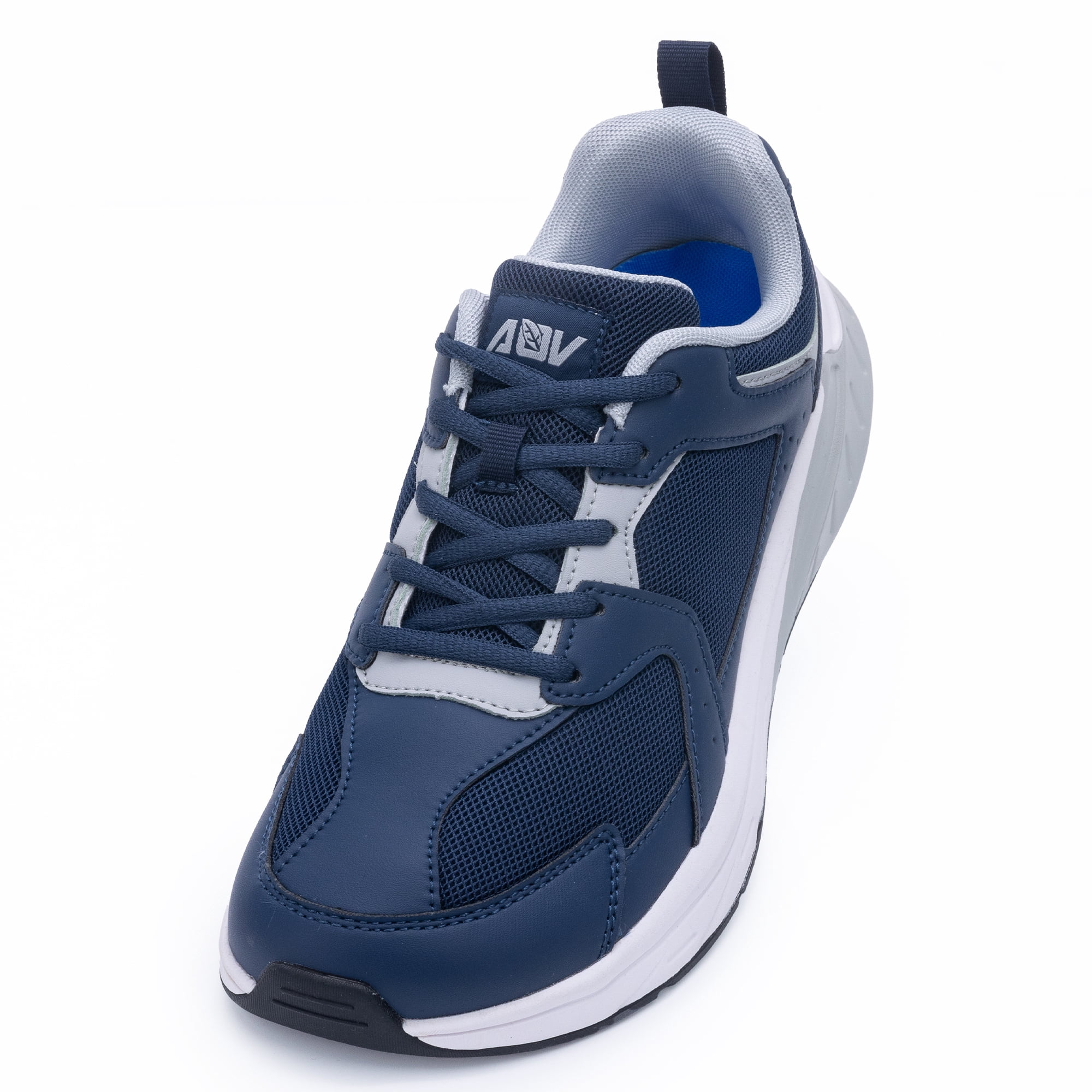 AOV Wide Toe Box Walking Shoes for Men Arch Support Sneakers Plantar ...