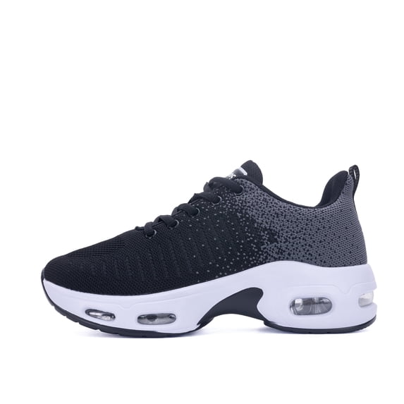 AOV Women's Athletic Running Sneaker Shoes for Sports, Gym, Jogging, Tennis and Fitness BlackWhite US 7.5