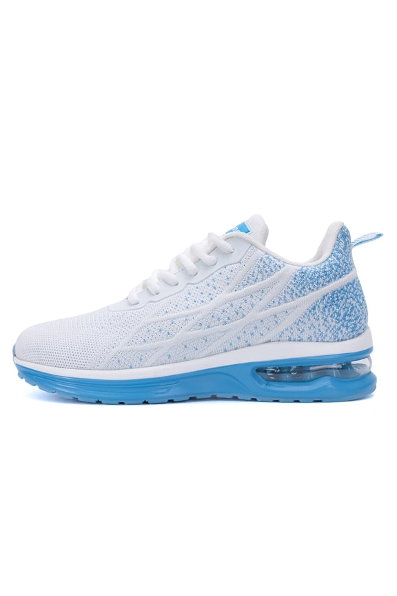 Women's Athletic Running Sneaker Shoes for Sports, Gym, Jogging, Tennis and Fitness Whiteblue US 7.5