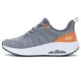 thumbnail image 1 of AOV Women's Walking Shoes with Arch Support Plantar Fasciitis Sneakers for Gym Workout Grey Orange 9, 1 of 7