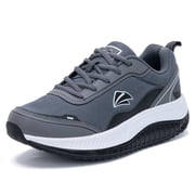 AOV Womens Walking Shoes for Plantar Fasciitis, Arch Support Athletic Tennis Sneakers Orthotic Comfortable Shoes for Standing All Day BlackGray US 6.5