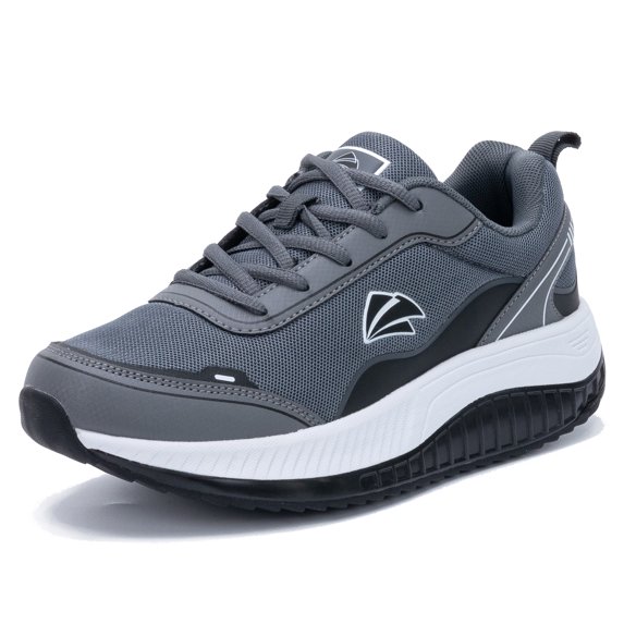 AOV Womens Walking Shoes for Plantar Fasciitis, Arch Support Athletic Tennis Sneakers Orthotic Comfortable Shoes for Standing All Day BlackGray US 7