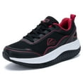 thumbnail image 1 of AOV Womens Walking Shoes for Plantar Fasciitis, Arch Support Athletic Tennis Sneakers Orthotic Comfortable Shoes for Standing All Day BlackRose US 7, 1 of 6