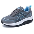 thumbnail image 1 of AOV Womens Wide Walking Shoes with Arch Support Plantar Fasciitis Sneakers Wide Width Orthotic Tennis Shoes Size 6.5 Blue, 1 of 5