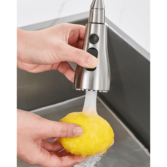 AOVIKOOD Faucet sprayers ,Kitchen Faucet Head Replacement 3 Modes, Pull Down Spray Head for Kitchen Faucet, Kitchen Sink Faucet Head G 1/2, Sprayer Head Replacement, Compatible