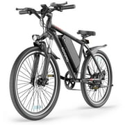 AOVOPRO BK520 Adult Electric Bicycles, 350W 26 Electric Mountain Bicycle, 48V Battery, 22Mph Electric Mountain Bike, Adjustable 7 Speed E-Bikes for Adults UL2849