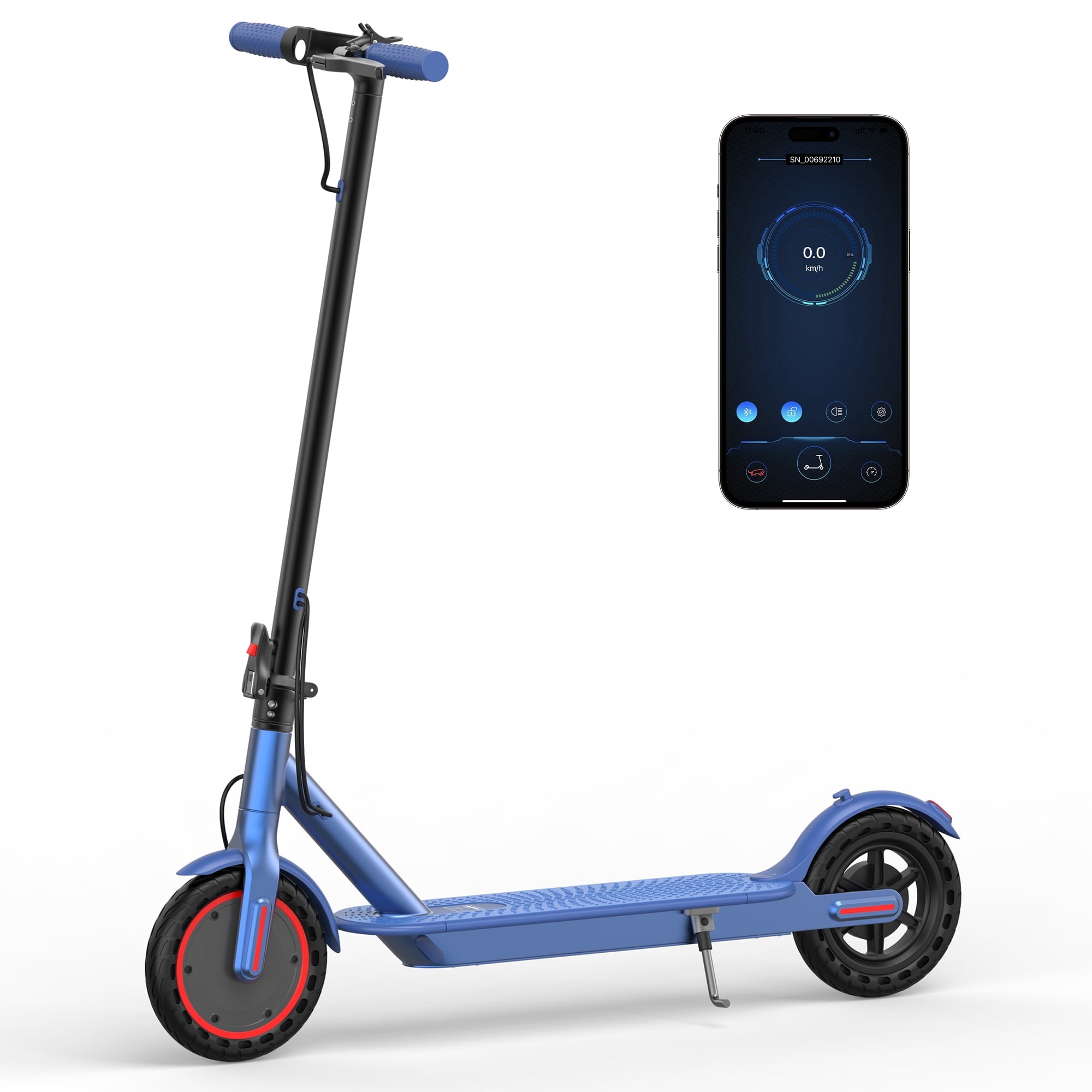 AOVOPRO BLUE ES80 350W 8.5' Foldable Electric Scooter for Adults