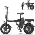 thumbnail image 1 of AOVOPRO AHT14PRO Electric Bike 500W 48V 9Ah, 14' Mini Ebike for City Commuter, Electric Bicycle for Adult with Two Seats UL2849, 1 of 10