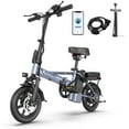 thumbnail image 1 of AOVOPRO EB60P Electric Bike 500W 48V 15.6Ah, 14' Mini Ebike for City Commuter, Folding Electric Bicycle for Adult with Two Seats UL2849, 1 of 12