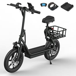 SANOPY Electric Scooter for Adult 30Miles Range 20Mph Power by 20 Off Road Tire Height Adjustable Seat Foldable Scooter E Bike for Mountains Snow Road Black Walmart
