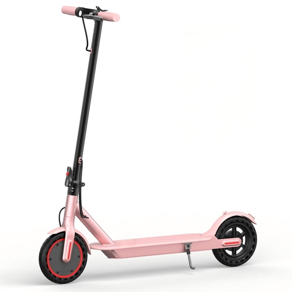 Electric Scooter Pink S78 350W 8.5' Foldable Black E- Scooter for Adults and Child, 21 Miles Range UL2272