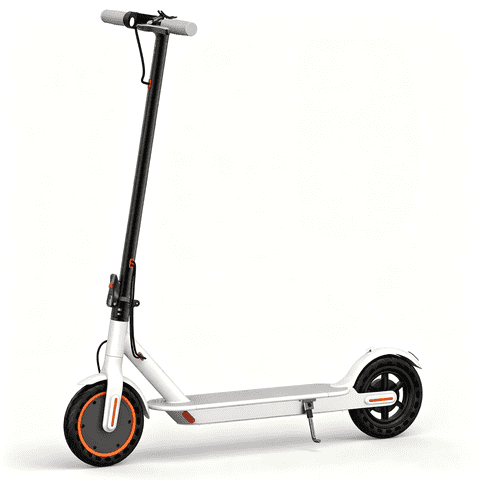 Electric Scooter White 350W 8.5' Foldable E-scooter for Adults and Child, 21 Miles Range UL2272