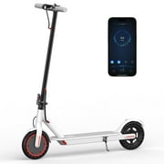 AOVOPRO WHITE ES80 350W 8.5' Foldable Electric Scooter for Adults and Child, 21 Miles Range