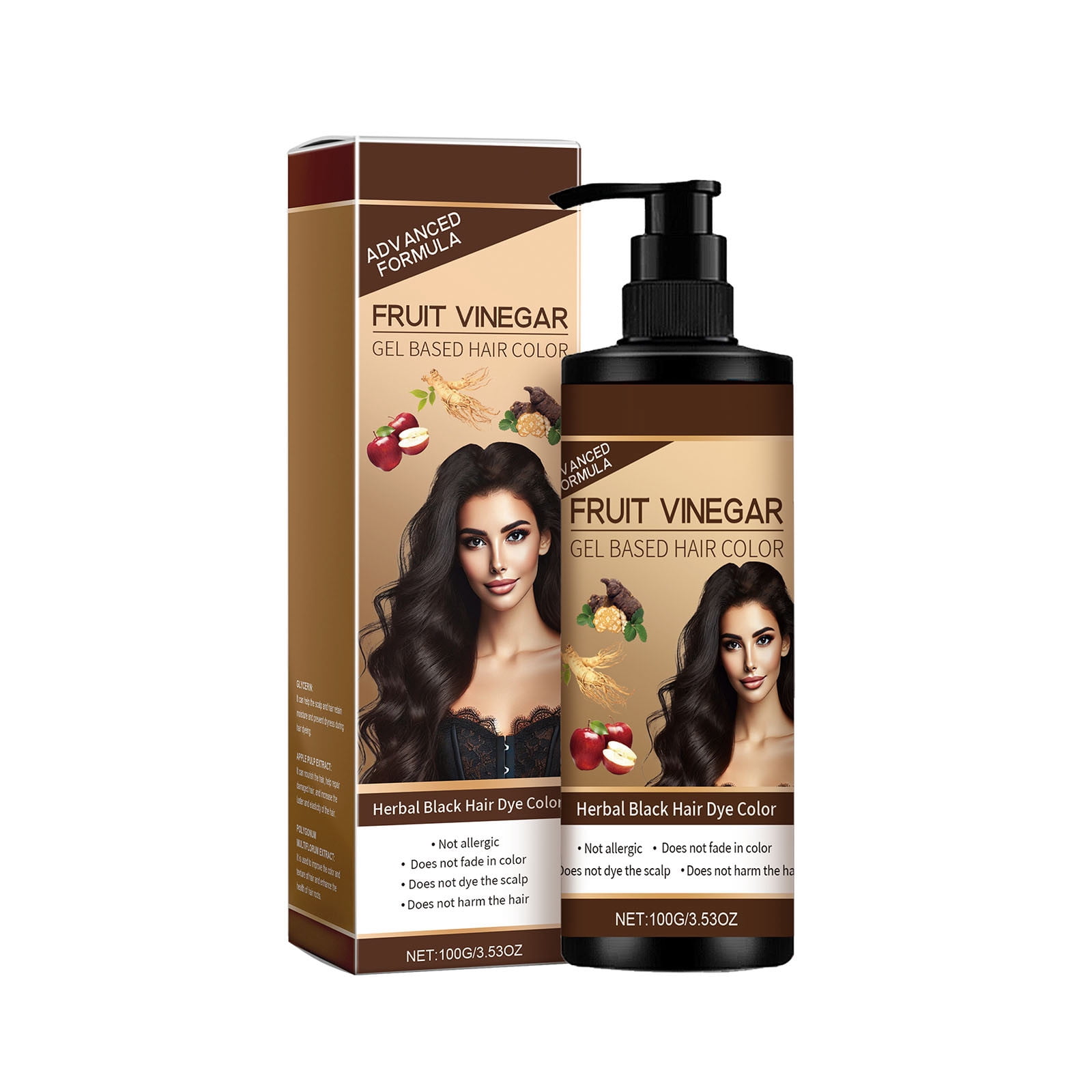 AOVUWU Coloring Cream Plant Extracts Care Long-lasting Color ...