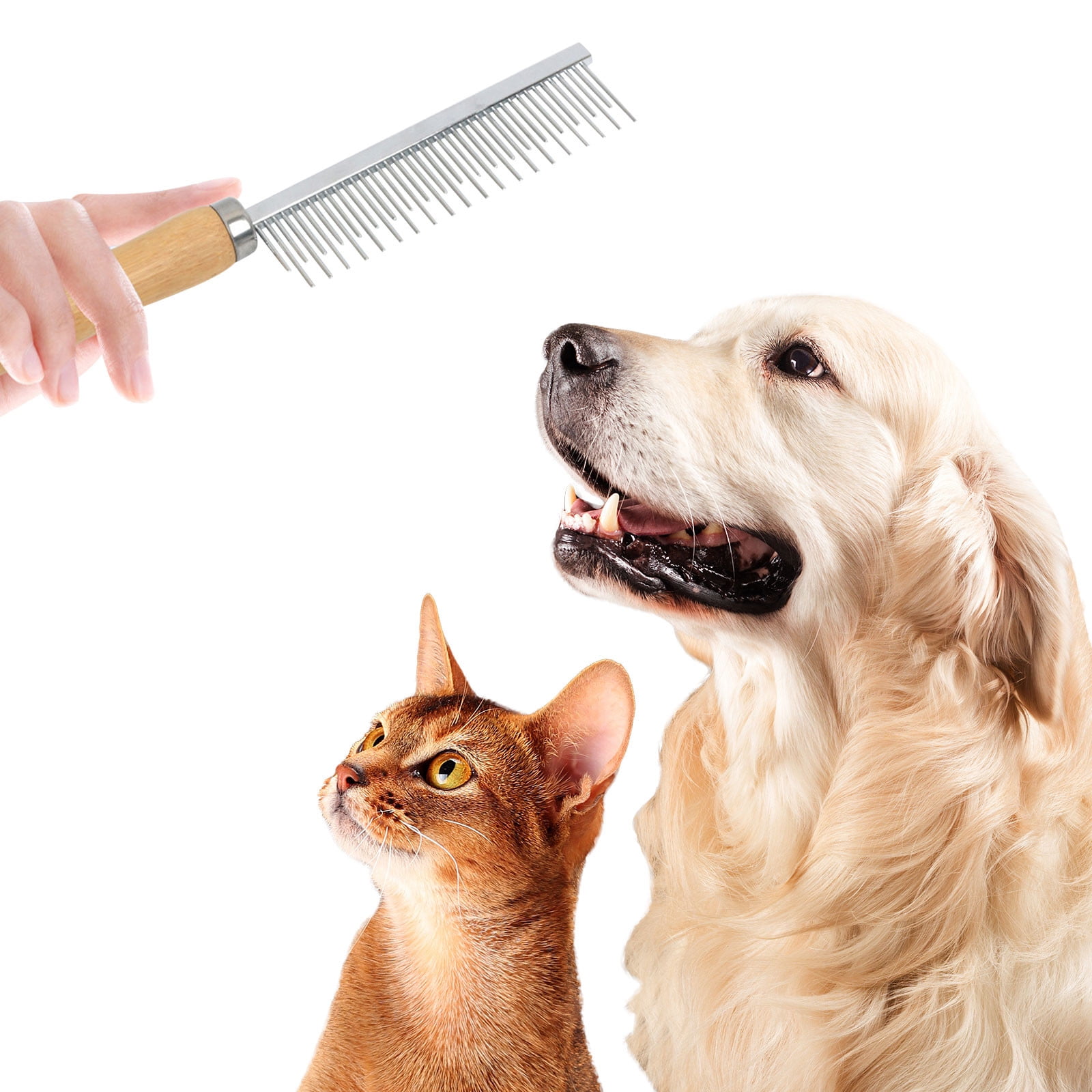AOVUWU Dog Shedding Combs Dog Shedding Brush For Dogs With Short And