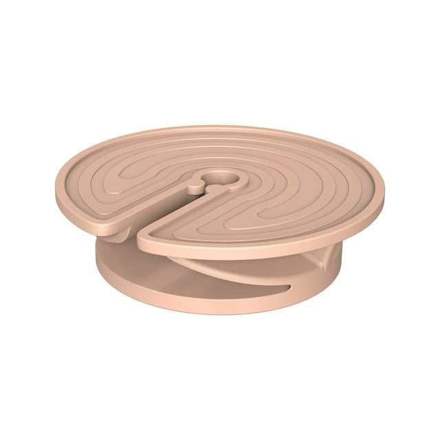 Interactive Slow Feeder Dog Bowl, Fun Spiral Design, Non-Slip Base, Promotes Healthy Eating, Dishwasher Safe, Pink