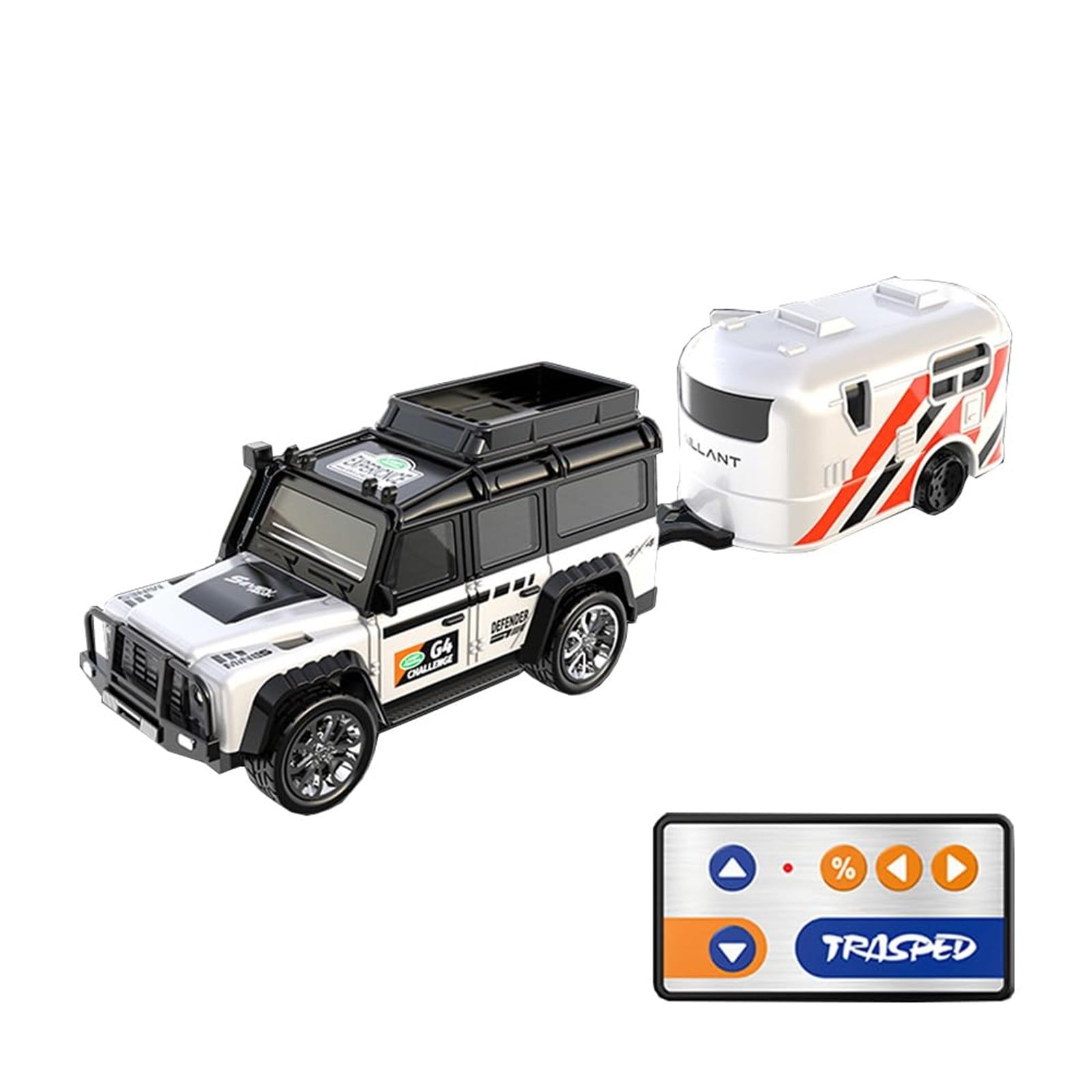 AOVUWU Remote Control Truck and Trailer Set with 2.4GHz Controller ...