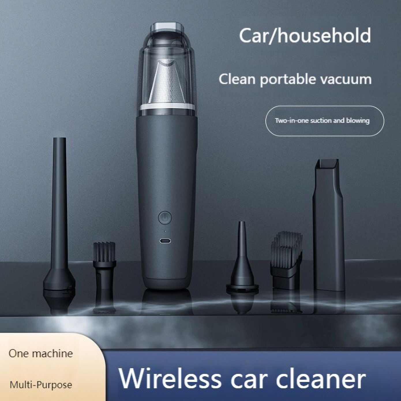AOWEE Car Vacuum Cordless Rechargeable,Lightweight Portable Small Handheld Vacuum Cleaner with 12000Pa Suction Power for Quick Cleaning, Hand Held Vacuum for Car Home and Office(Black)