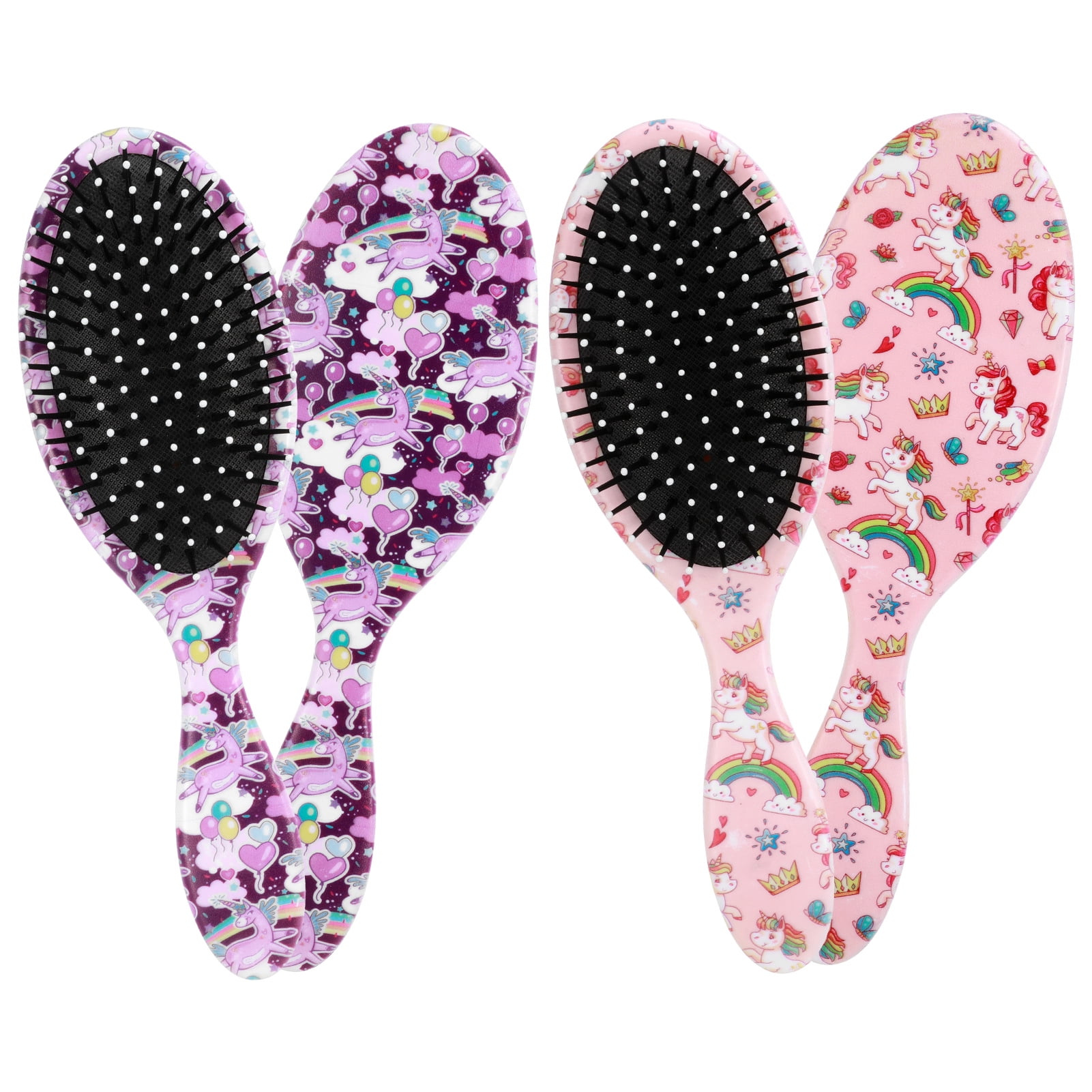 AOWOO 2 Pack Girls Hair Brush, Hair Detangler Brushes, Curly Hair Brush