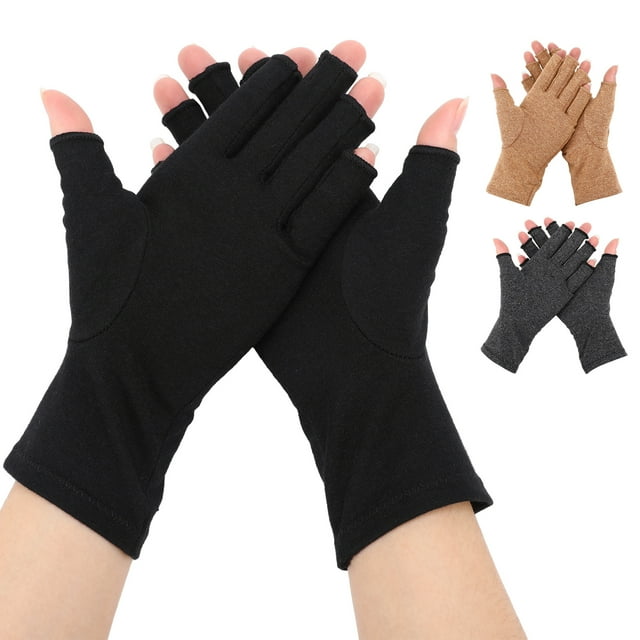 AOWOO 3 Pairs Arthritis Compression Gloves for Women Men, Strengthen