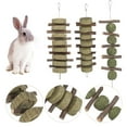 thumbnail image 1 of AOWOO 3PCS Bunny Chew Toys for Teeth Grinding, Rabbits Treats Timothy Grass Cake to Improve Dental Health,  for Rabbits Hamsters Guinea Pigs Chinchillas, 1 of 9