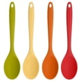 thumbnail image 1 of AOWOO 4 Pcs Large Silicone Mixing Spoon Set, 10.82*2.36 inch Heat Resistant Colored Mixing Spoons, Non-stick Basting Spoon for Kitchen Cooking, Mixing, Baking, Serving and Stirring, 1 of 8