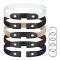thumbnail image 1 of AOWOO 5 Pcs No Buckle Elastic Belt for Women Men, Buckle Free Invisible Adjustable Waist Belt Buckleless Stretch Belt for Jeans Pants Dress, 1 of 7