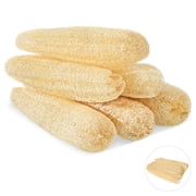 AOWOO 6 Pack Natural Loofah Sponge, Unbleached, Natural Loofah Exfoliating Bath Scrubber for Adults Men and Women Shower or Cleaning Kitchenware