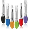 thumbnail image 1 of AOWOO 6 Pack Small Tongs with Silicone Tips, 7-Inch Mini Serving Tongs, Multicolor Food Tongs with Stainless Steel Handles, Heat Resistant Kitchen Tongs for Cooking, Serving, BBQ, Grilling, Salad, 1 of 8