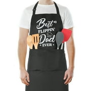 AOWOO Funny Cooking Aprons for Men Women, Apron with 2 Pockets for Dad Mom, Adjustable Kitchen Cooking Aprons, BBQ Grilling Chef Apron, Father's Day Gifts for Dad Husband