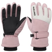 Kids Winter Gloves, Kids Cold Weather Insulated Outdoor Snow Ski Gloves for Snowboarding, Sledding, Waterproof Winter Warm Gloves for Boys Girls 7-10 Years Old
