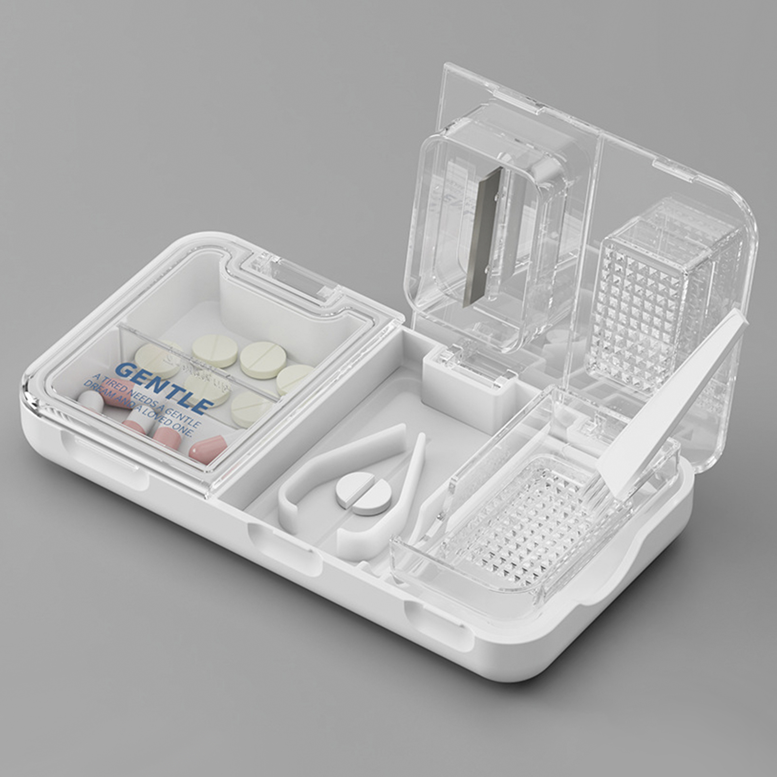 AOWOO Pill Cutter, Pill Splitter, Pill Cutter for Small or Large Pills