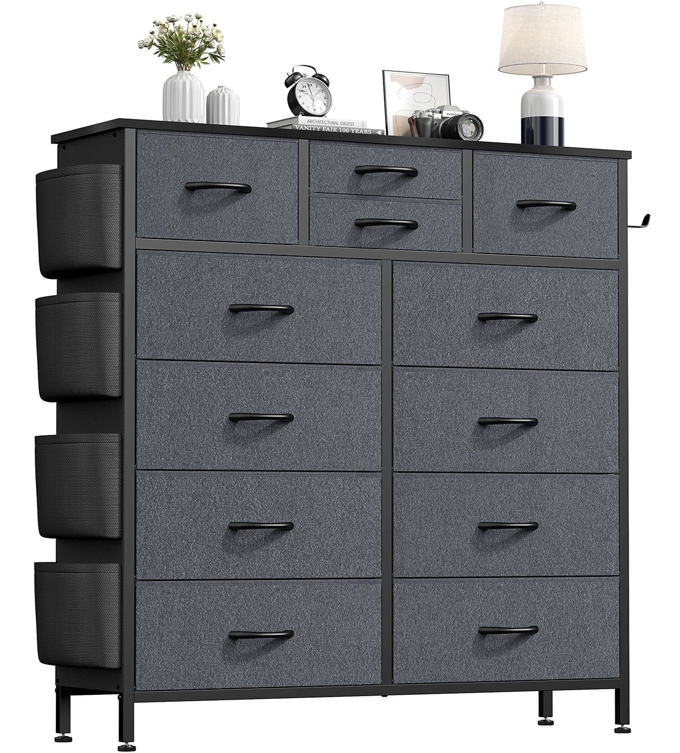 【送料無料】Veal 12 Drawer Chest - BEIGE AOWOS-12-Drawer-Dressers-for-