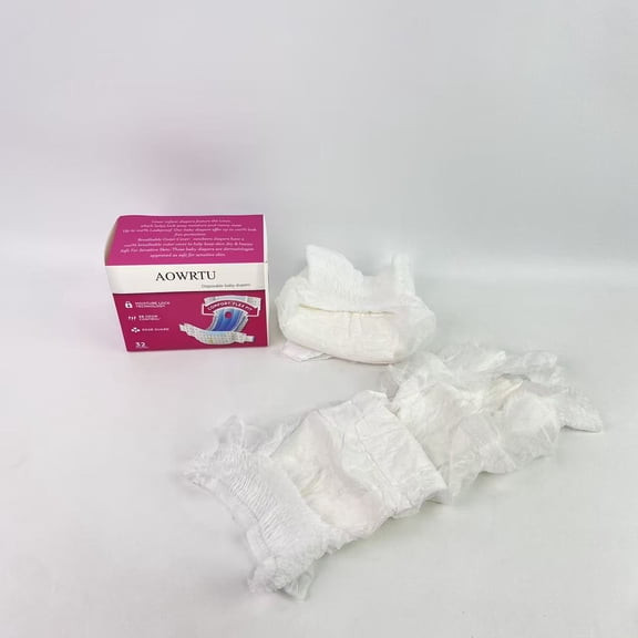 AOWRTU Disposable baby diapers,Diapers, Size 0 (up to 10 lbs), Absorbent, Keeps Dry and Comfortable, Skin Safe Disposable Diaper