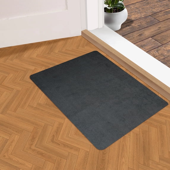 AOXISICCNN ultra-thin indoor doormat,non-slip and waterproof doormat, Low pile 0.1 inch doormat,easy to clean,entrance doormat that can be cut at will(grey 16*24inch)