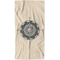 thumbnail image 1 of AOYEGO Compass Microfiber Towels Nautical Wind Rose Vintage Compass for Ocean Sailing Sea Bath Towels Kitchen Hand Towels for Women Men Girls Boys 15x30 Inch, 1 of 11