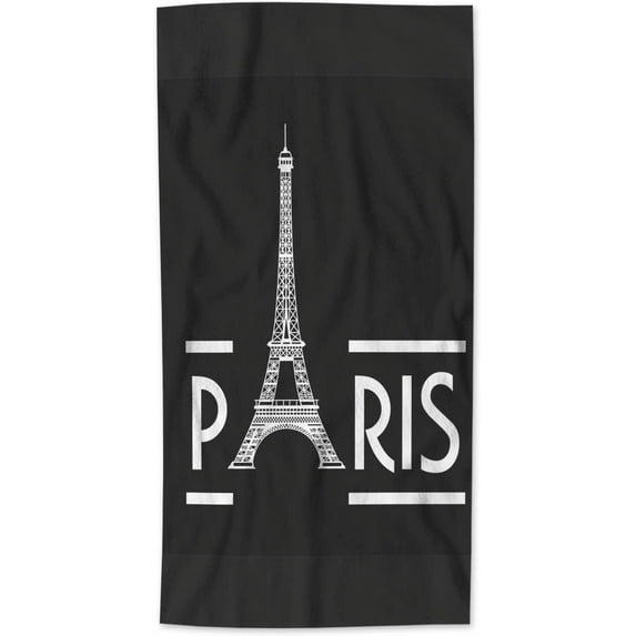 AOYEGO Paris Kitchen Towel Eiffel Tower France Bathroom Hand Towels Cotton Face Towel Bath Kitchen Decor Set for Women Men Girls Boys 15x30 Inch