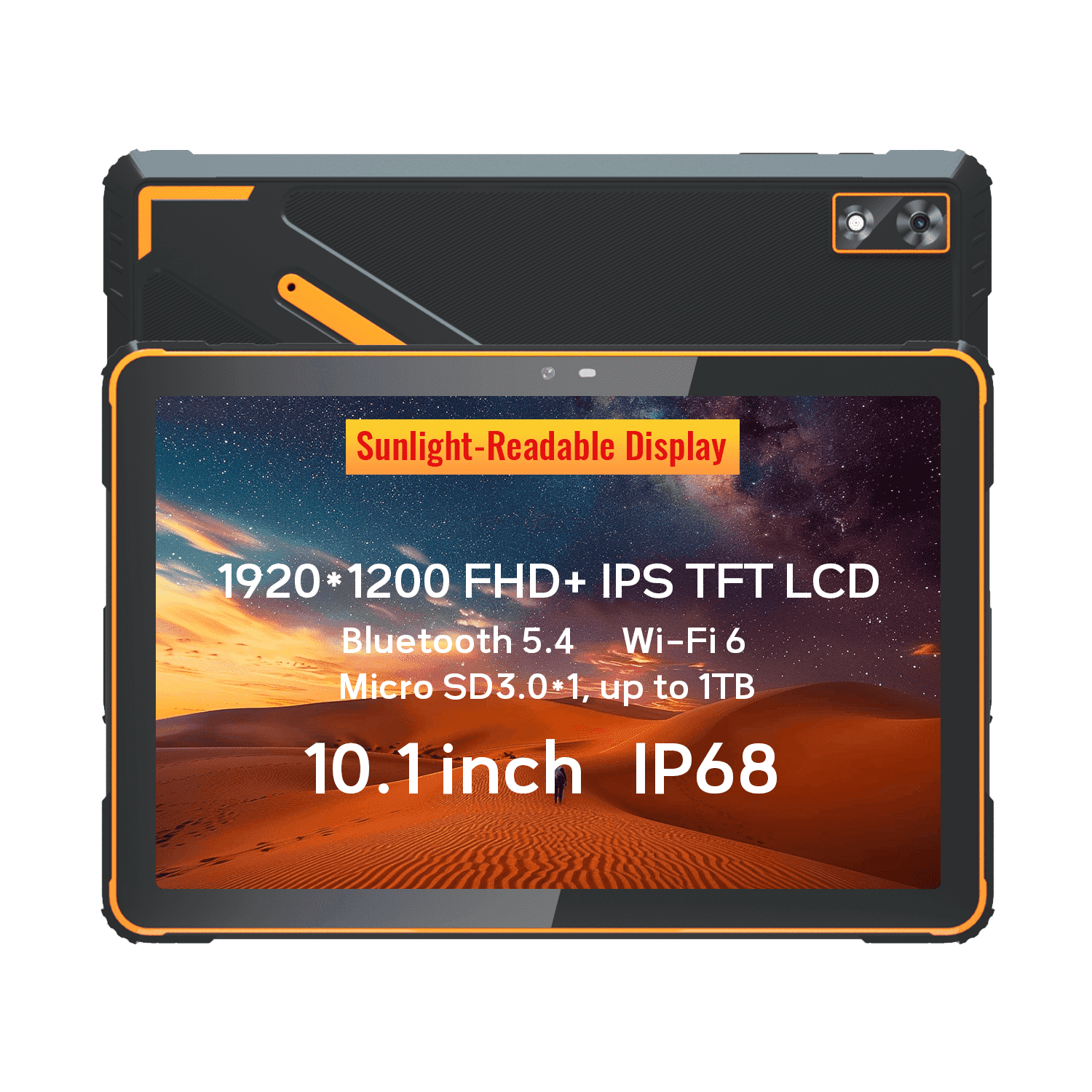 AOZORA K101w Android Rugged Tablet 10.1-inch 7000mAh Octa Core CPU IP68 Dual Speakers Wi-Fi Tablet