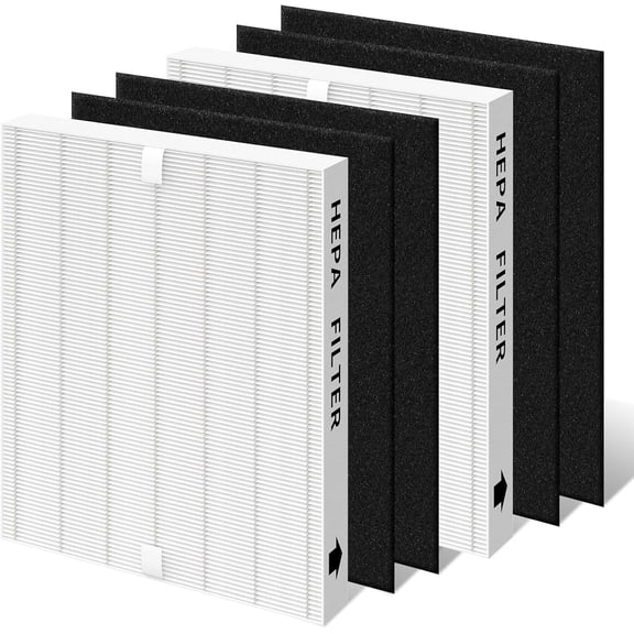 AP-1512HH Air Filter Replacement Set Compatible with Airmega AP-1512HH and Airmega 200M Air Purifi-er, 2 True HEPA Filter and 4 Activated Carbon Pre-Filters, Compared to Part # 3304899