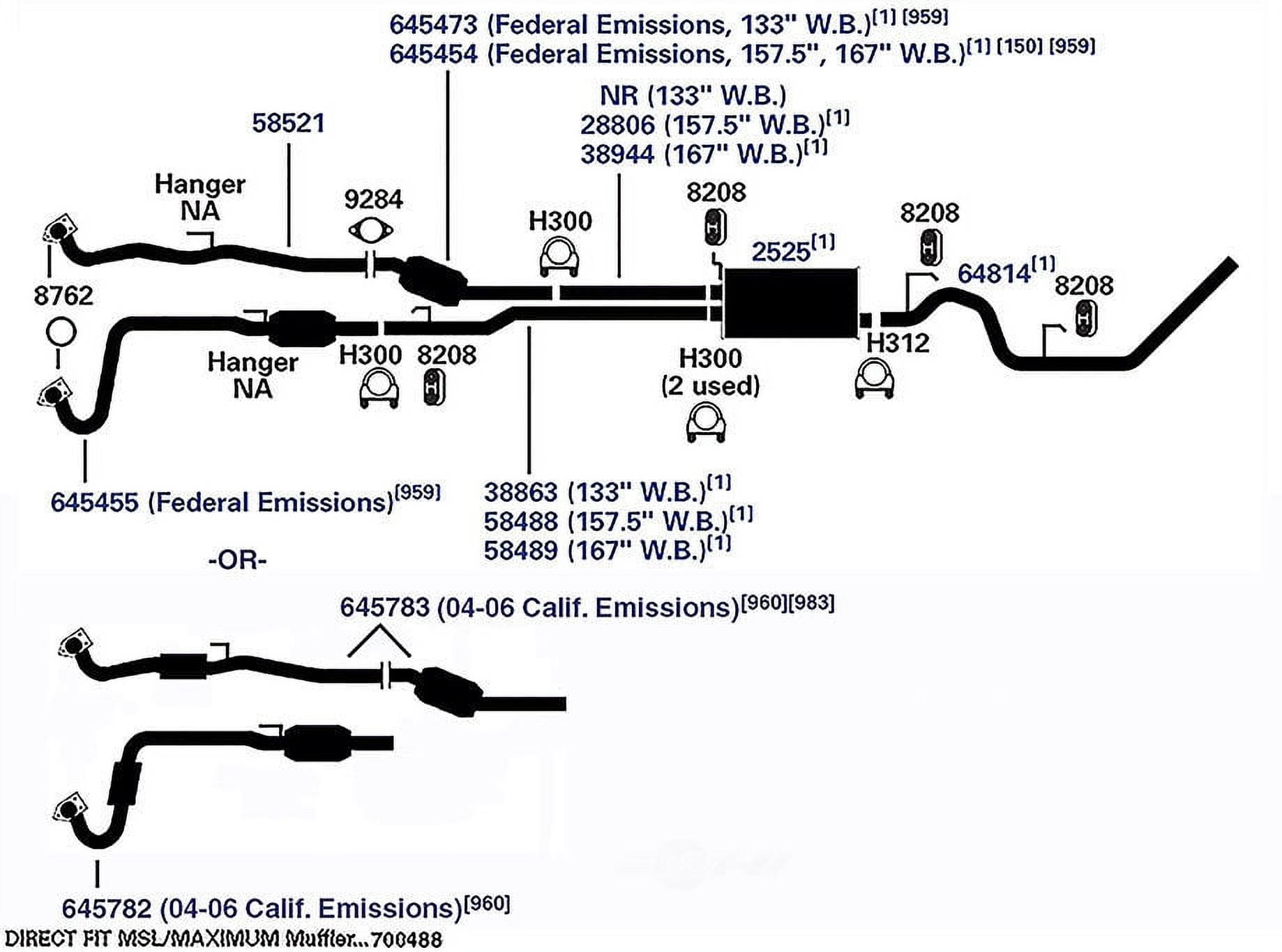 AP 58488 Exhaust Pipe