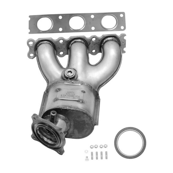AP 641423 Catalytic Converter with Integrated Exhaust Manifold Fits select: 2008-2010 VOLVO XC70, 2008-2012 LAND ROVER LR2
