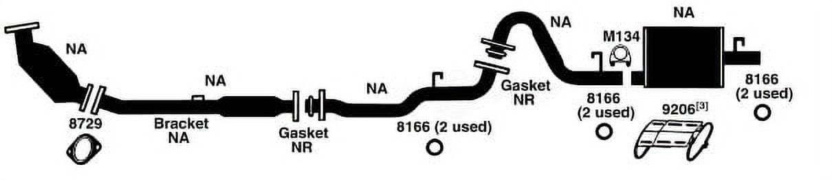 AP 8454 Exhaust Muffler Gasket Fits select: 2007-2015 MAZDA CX-9