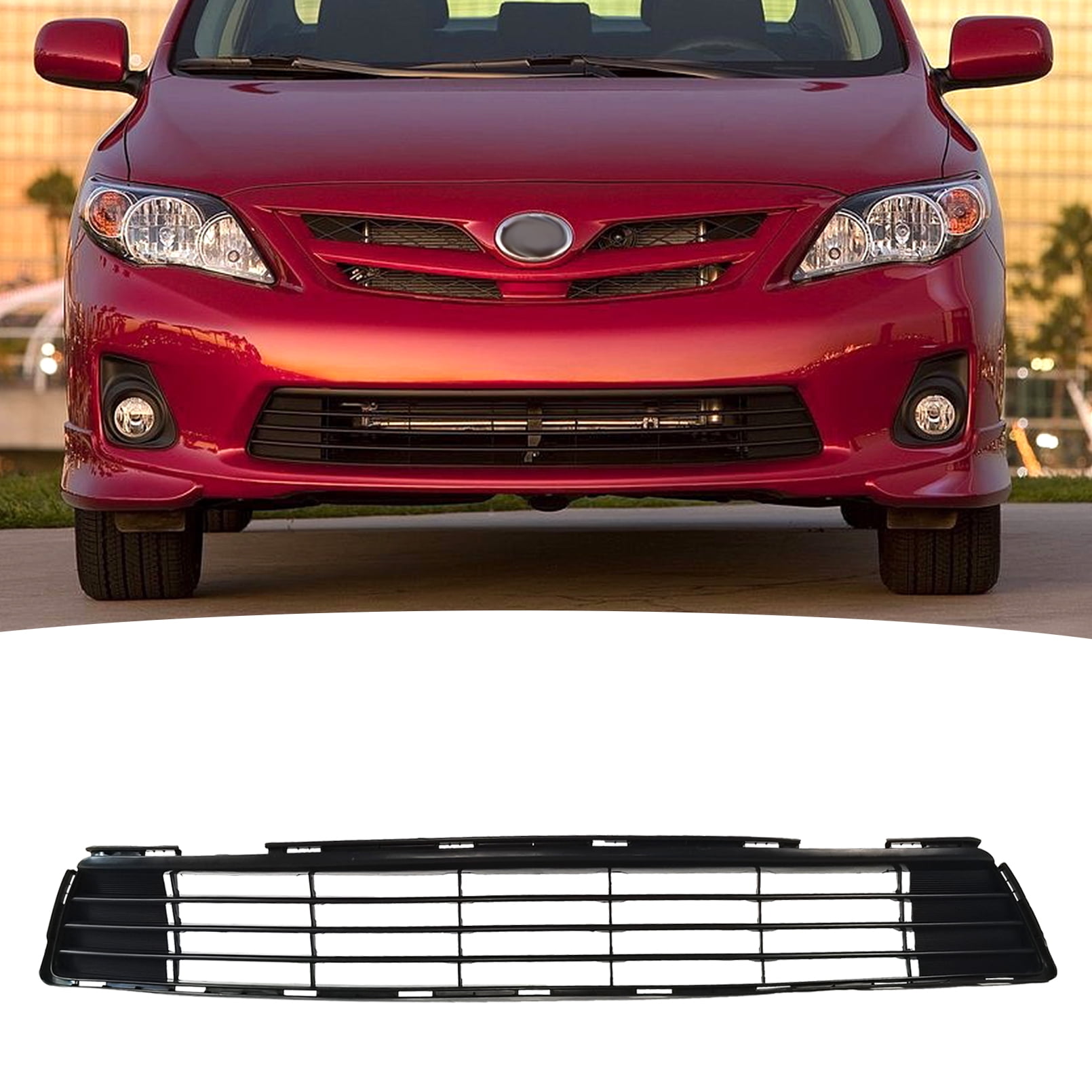 AP-AUTO Front Bumper Lower Grille, Toyota Corolla 2011 2012 2013 TO1036125 5311202280 Black