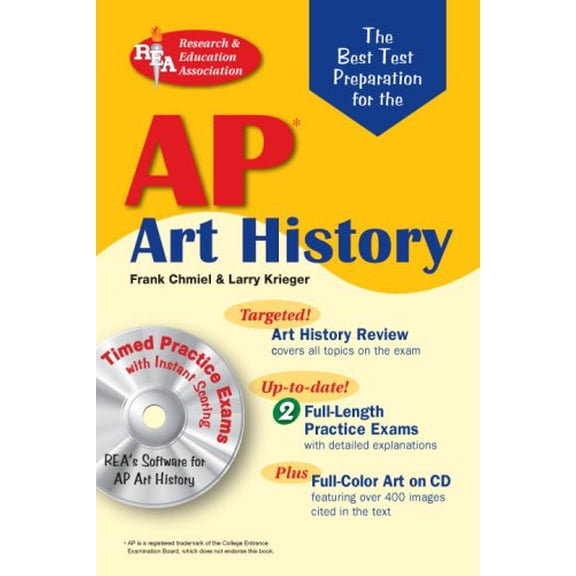 Pre-Owned AP Art History w/CD-ROM (REA)-The Best Test Prep for (Advanced Placement (AP) Test Preparation) (Paperback) 0738602922 9780738602929