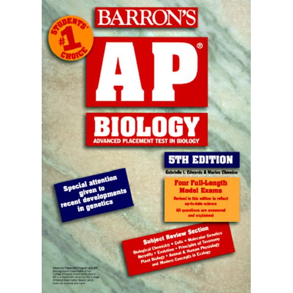 Pre-Owned AP Biology : Advanced Placement Test in Biology