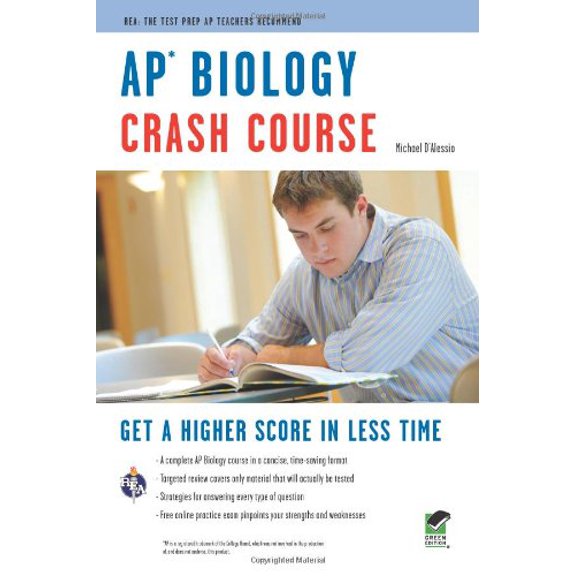 Pre-Owned AP Biology Crash Course (Paperback) by Michael D'Alessio